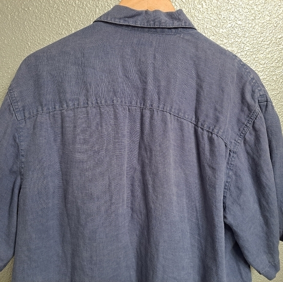 Bruno Pure Linen Button Up Shirt Size L - Picture 8 of 8